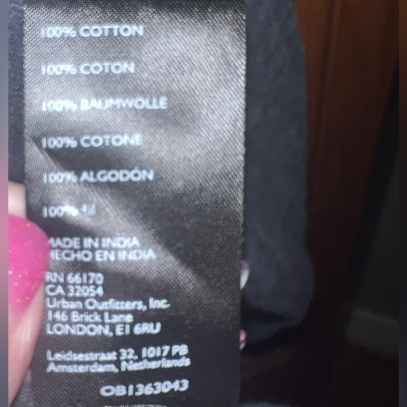 We the Free Nightdreams Slouchy Gauze Wrap‎ Top Shirt in Washed Black Size Small - Picture 11 of 11